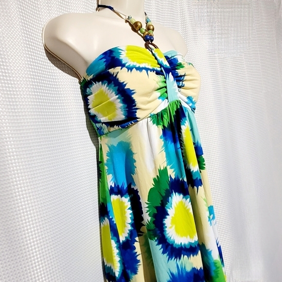 Club Metro Burst of Color Maxi Dress (M) - Picture 2 of 8